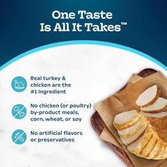 Blue Buffalo Tastefuls Spoonless Singles Variety Pack, Wet Cat Food Paté, 2.6-oz. Twin-Pack Trays, Chicken & Turkey Entreé