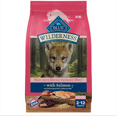 Blue Buffalo Wilderness High-Protein Natural Dry Food for Puppies, Salmon Recipe