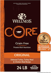 Wellness CORE Natural Grain Free Original Turkey & Chicken Dry Dog Food