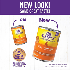 Wellness Complete Health Pate Adult Wet Cat Food, Natural, Protein-Rich, Grain Free