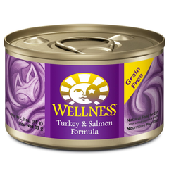 Wellness Complete Health Grain Free Turkey & Salmon Natural Wet Canned Cat Food