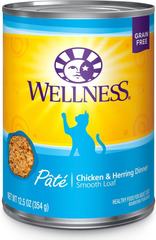 Wellness Canned Cat Food Chicken & Herring Recipe
