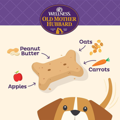 Wellness Old Mother Hubbard P-Nuttier Dog Biscuits, Natural, Training Treats, Peanut Butter Flavor