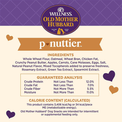 Wellness Old Mother Hubbard P-Nuttier Dog Biscuits, Natural, Training Treats, Peanut Butter Flavor