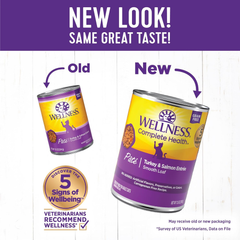 Wellness Complete Health Pate Adult Wet Cat Food, Natural, Protein-Rich, Grain Free(Turkey & Salmon)