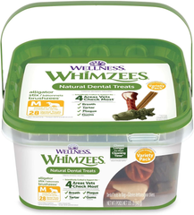 Whimzees Wellness Variety Pack Dog Dental Treats, Natural Chews, Medium Size