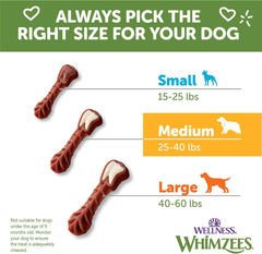 Whimzees Wellness Variety Pack Dog Dental Treats, Natural Chews, Medium Size