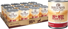 Wellness 95% Beef Natural Wet Grain Free Canned Dog Food