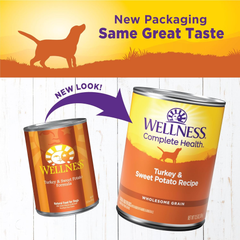 Wellness Complete Health Natural Wet Canned Dog Food Turkey & Sweet Potato