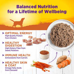 Wellness Complete Health Natural Wet Canned Dog Food Turkey & Sweet Potato