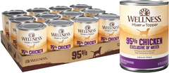 Wellness 95% Chicken Natural Wet Grain Free Canned Dog Food