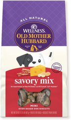 Wellness Old Mother Hubbard Savory Mix Dog Biscuits, Natural, Training Treats, Mini Size