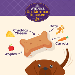 Wellness Old Mother Hubbard Bac'N'Cheez Dog Biscuits, Natural, Training Treats, Bacon & Cheese Flavor, Small Size