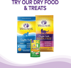 Wellness Complete Health Pate Adult Wet Cat Food, Natural, Protein-Rich, Grain Free (Beef & Chicken)