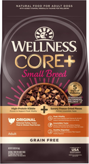 Wellness CORE+ (Formerly RawRev) Natural Grain Free Small Breed Dry Dog Food, Original Turkey & Chicken with Freeze Dried Turkey