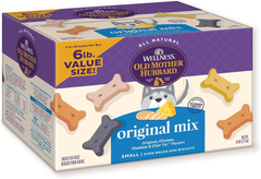 Wellness Old Mother Hubbard Original Mix Dog Biscuits, Natural, Training Treats, Four Flavors, Small Size