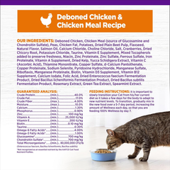 Wellness Complete Health Adult Dry Cat Food for Indoor and Outdoor Cats, Grain Free, Natural, Chicken & Chicken Meal