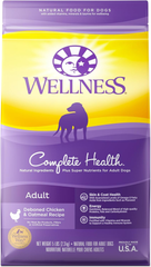 Wellness Complete Health Natural Dry Dog Food, Chicken & Oatmeal