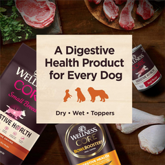 Wellness CORE Digestive Health Dry Dog Food, Wholesome Grains, Natural, Ingredients for Dogs with Sensitive Stomachs, Whitefish & Brown Rice Recipe