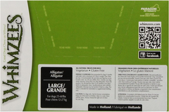 Whimzees Paragon Alligator Dental Chews for Large Dogs