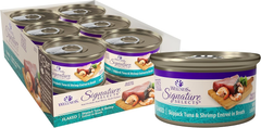 Wellness CORE Signature Selects Flaked Adult Wet Cat Food, Natural, Protein-Rich, Grain Free (Skipjack Tuna & Shrimp)