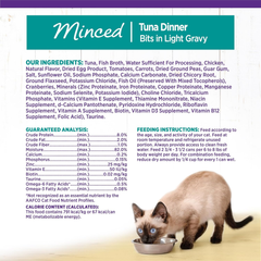 Wellness Complete Health Minced Adult Wet Cat Food, Natural, Protein-Rich, Grain Free(Tuna Entrée)