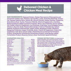 Wellness Complete Health Natural Grain-Free Age Advantage Senior Dry Cat Food, Deboned Chicken and Chicken Meal Recipe