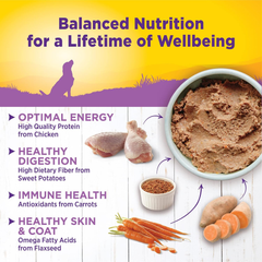 Wellness Complete Health Natural Wet Canned Dog Food, Age Advantage Chicken & Sweet Potato