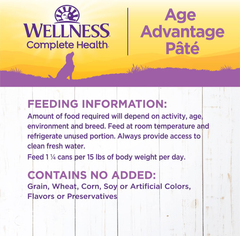 Wellness Complete Health Natural Wet Canned Dog Food, Age Advantage Chicken & Sweet Potato
