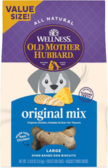 Wellness Old Mother Hubbard Original Mix Dog Biscuits, Natural, Training Treats, Four Flavors, Large Size
