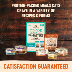 Wellness CORE Signature Selects Chunky Adult Wet Cat Food, Natural, Protein-Rich, Grain Free (Beef & Chicken)