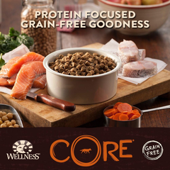 Wellness CORE Natural Grain Free Dry Dog Food, Ocean Whitefish, Herring & Salmon