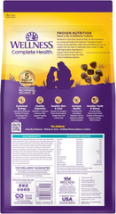 Wellness Complete Health Dry Dog Food with Grains, Natural Ingredients, Made in USA with Real Meat, All Breeds, For Adult Dogs (Whitefish & Sweet Potato)