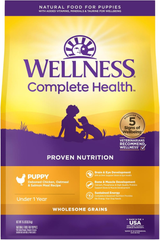 Wellness Complete Health Dry Puppy Food, Chicken, Salmon & Oatmeal