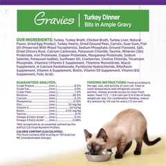 Wellness Complete Health Gravy Adult Wet Cat Food, Natural, Protein-Rich, Grain Free (Turkey Dinner)
