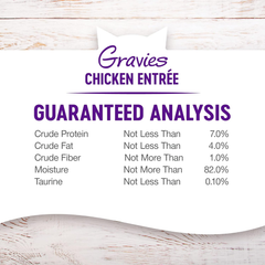 Wellness Complete Health Gravies Grain Free Chicken Dinner Wet Cat Food, Made with Real Chicken, Natural, Wholesome Nutrition