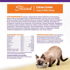 Wellness Complete Health Sliced Adult Wet Cat Food, Natural, Protein-Rich, Grain Free (Chicken Entrée)