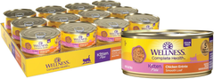 Wellness Complete Health Pate Kitten Wet Cat Food, Natural, Protein-Rich, Grain Free
