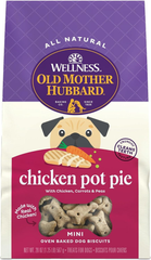 Old Mother Hubbard Mini Classic Chicken Pot Pie Biscuits Baked Dog Treats