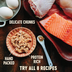 Wellness CORE Signature Selects Chunky Adult Wet Cat Food, Natural, Protein-Rich, Grain Free (Chicken & Salmon)