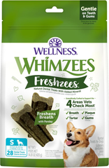 Whimzees Wellness Freshzees Dog Dental Treats, Natural Chews, Small Size Stick