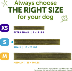Whimzees Wellness Freshzees Dog Dental Treats, Natural Chews, Small Size Stick