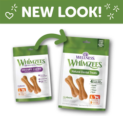 Wellness WHIMZEES Ricebone Dog Dental Treats, Natural Chews, Large Size