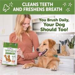 Wellness WHIMZEES Ricebone Dog Dental Treats, Natural Chews, Large Size