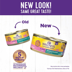 Wellness Complete Health Pate Kitten Wet Cat Food, Natural, Protein-Rich, Grain Free (Whitefish & Chicken)