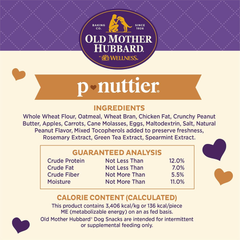 Old Mother Hubbard by Wellness Classic P-Nuttier Natural Dog Treats, Crunchy Oven-Baked Biscuits, Ideal for Training, Large Size