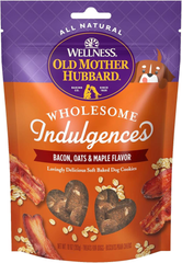 Old Mother Hubbard Wellness Wholesome Indulgences Dog Biscuits, Natural, Dog Treats, Bacon, Oats, & Maple Flavor