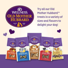 Old Mother Hubbard Wellness Wholesome Indulgences Dog Biscuits, Natural, Dog Treats, Bacon, Oats, & Maple Flavor