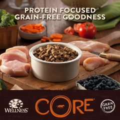 Wellness CORE Natural Dry Grain Free Puppy Food, Chicken & Turkey