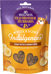 Old Mother Hubbard Wellness Wholesome Indulgences Dog Biscuits, Natural, Dog Treats, Peanut Butter & Banana Flavor